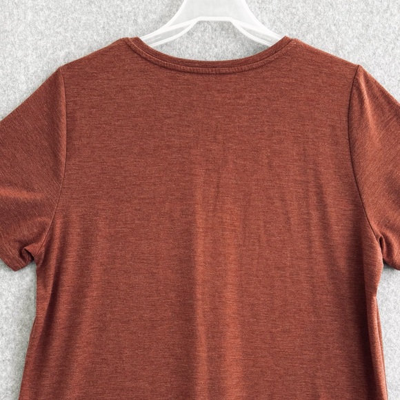 Soft Surroundings Womens Willa Tunic Top Short Sleeve Shirt Large Orange READ - Picture 11 of 16